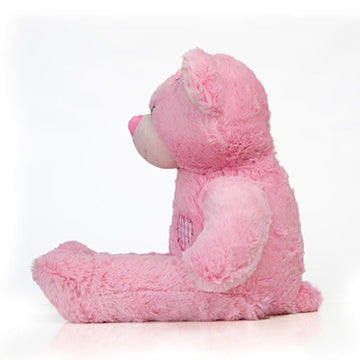 OSO ROSA DE CORAZON 40 CM