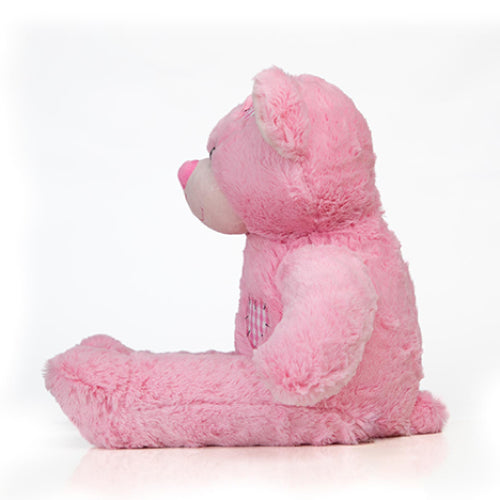 OSO ROSA DE CORAZON 40 CM