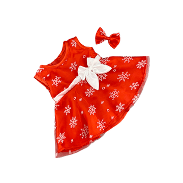 VESTIDO ROJO COPO DE NIEVE