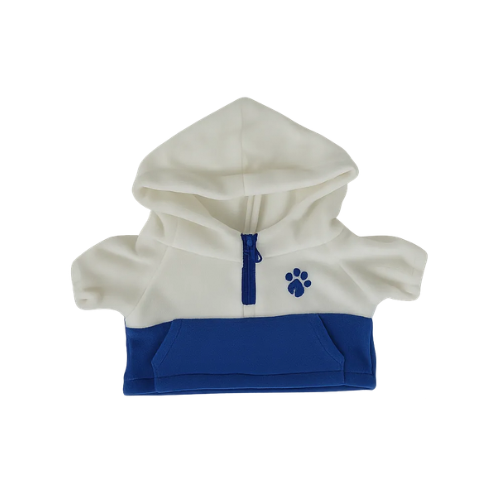 SUDADERA CON CAPUCHA AZUL