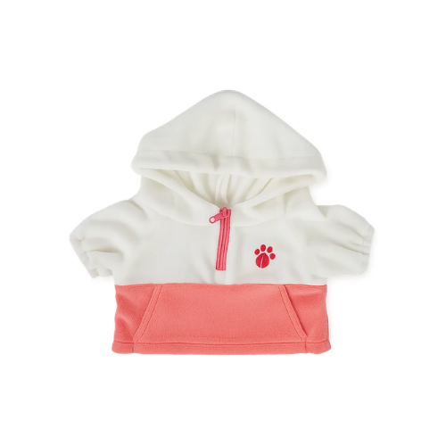 SUDADERA CON CAPUCHA ROSA