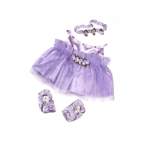 BAILARINA LAVANDA CON DIADEMA Y ZAPATILLAS