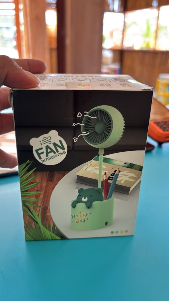 Mini ventilador oso verde - Universo Tutu - [Lima, Perú]