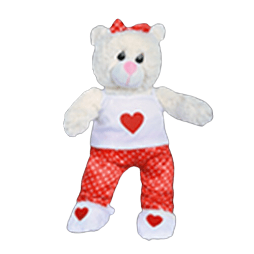 PIJAMA CORAZÓN SATÍN Y PANTUFLAS - Universo Tutu - [Lima, Perú]